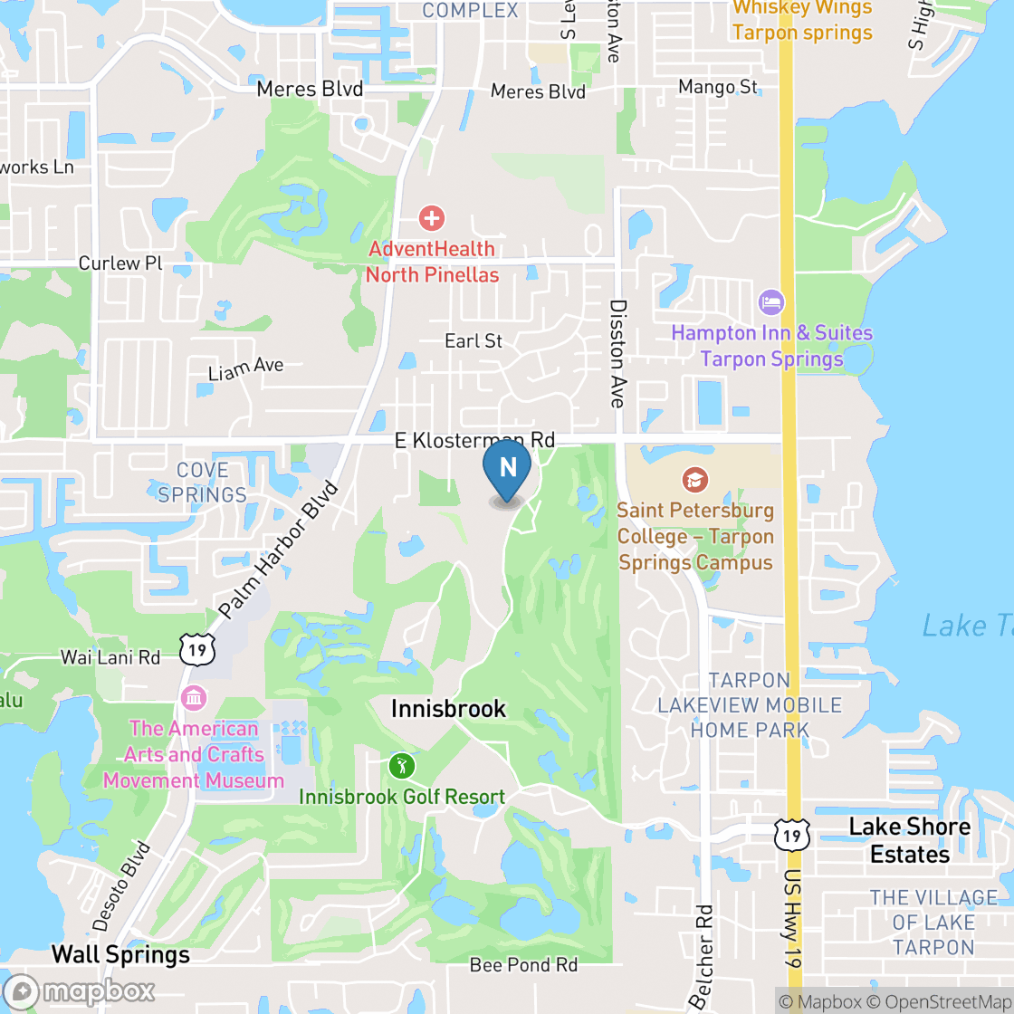 Map of Innisbrook Golf Resort: North Course